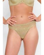 LingaDore Daily Lace String - Groen model voorkant