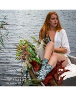 Sock My Jungle Queen - Dames Sokken sfeerfoto met bijpassend bralette