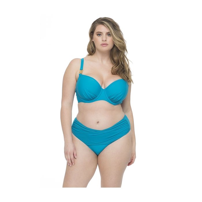 De waarheid vertellen plaats infrastructuur Sapph Margaritha Padded Curvy Bikini Top Aqua