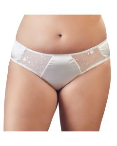 Curves Sexy Slip met Kant - Wit voorkant