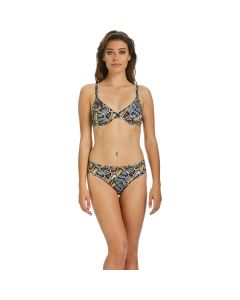 Sapph Cotys Bikini Short - Slangen Print model voor