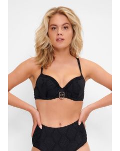 LingaDore Bikini Top Zwart model voorkant