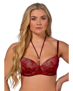 After Eden Tender Push-Up Bh - Donkerrood