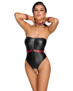 Cottelli Bondage Strapless Stringbody - Zwart