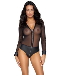 Cottelli Transparante Body - Zwart