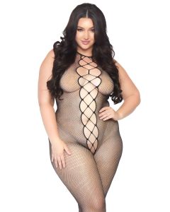 Leg Avenue Voetloze Bodystocking - Zwart