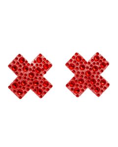 Leg Avenue X Factor Nipple Jewels Sticker - Rood