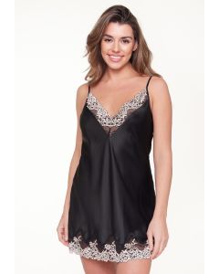 LingaDore Chemise - Zwart/Zand