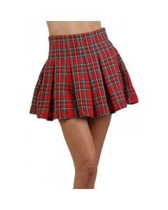 Soisbelle Schoolmeisje Kostuum Super Sexy Rokje - Rood