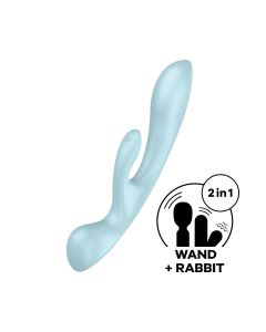 Satisfyer Multi Vibrator Triple Oh - Licht Blauw