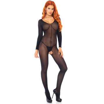 Leg Avenue Body met Lange Mouwen - Zwart