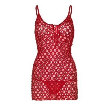 Gehaakt Mini Jurkje - Rood