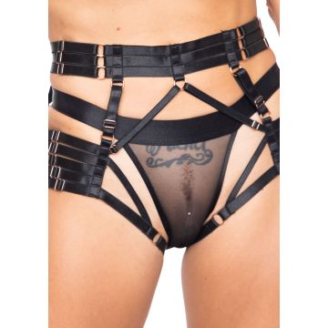 Kinky Diva Luxe Harnas Slip - Zwart