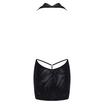 Noir Handmade Orgia Jurk - Zwart