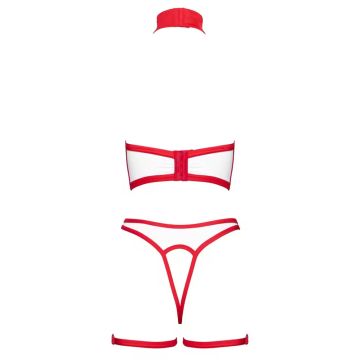 Cottelli Collection Verpleegsters Lingerie Set - Rood