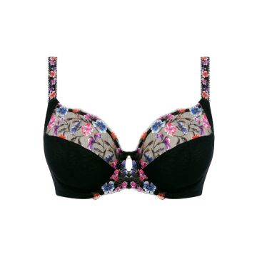 Fantasie Aurelia Bloemen Side Support Bh - Zwart