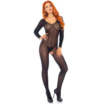 Leg Avenue Body met Lange Mouwen - Zwart