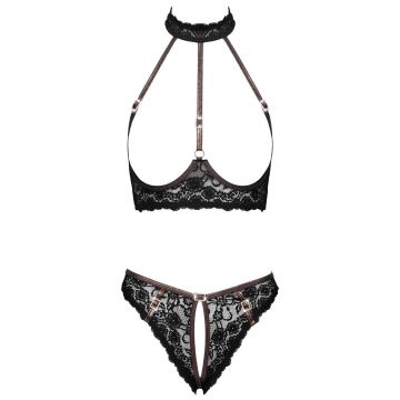 Ouvert Set met Lift-Up BH & Slip - Cottelli Lingerie