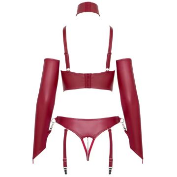 Cottelli Collection Kruisloze Bondage Lingerie Set - Rood