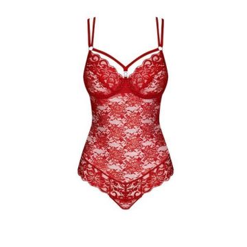 860 Romantische Body - Rood