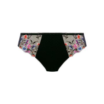Fantasie Aurelia Bloemen Slip - Zwart