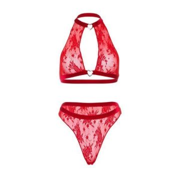 Halter Top en String - Rood