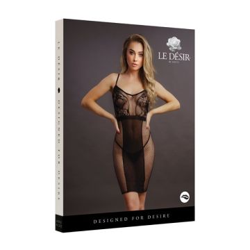 Le Désir Lace and Fishnet Bodystocking Jurkje