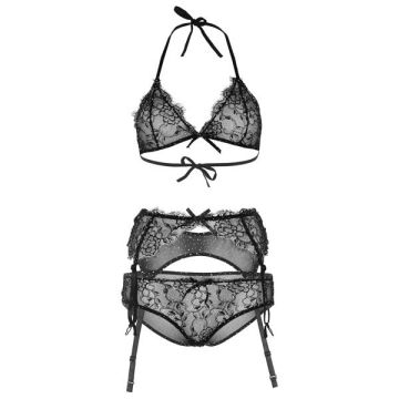 Wimper Kant Lingerie Set met Strass