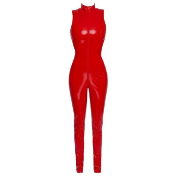 Mouwloze Catsuit - Rood