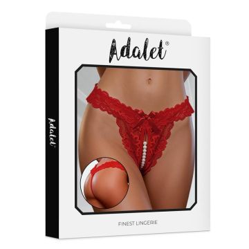 Juliette String met Parels Adalet Lingerie - Rood