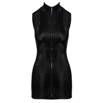 Cottelli Mini Jurkje Slangenleerlook - Zwart