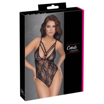 Kanten String Body - Zwart