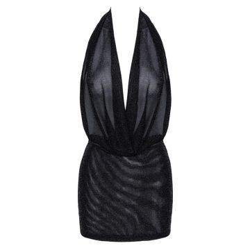 Noir Handmade Orgia Jurk - Zwart