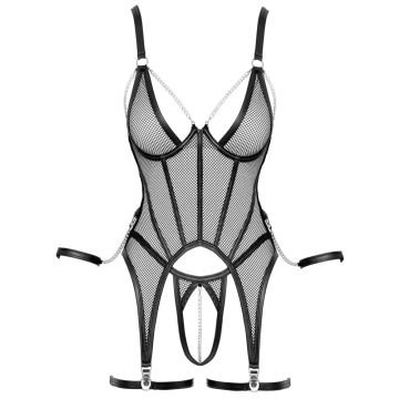 Cottelli Collection Bondage Jarretel Set - Zwart