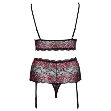 Curves Floral Lace Jarretel Set