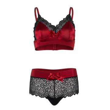 Satin Bralette en Short