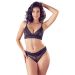 Elegant Lace Set met Strass - Zwart Elegant Lace Set met Strass - Zwart
