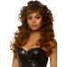 Long Curly Wispy Bang Pruik - Brunette Long Curly Wispy Bang Pruik - Brunette